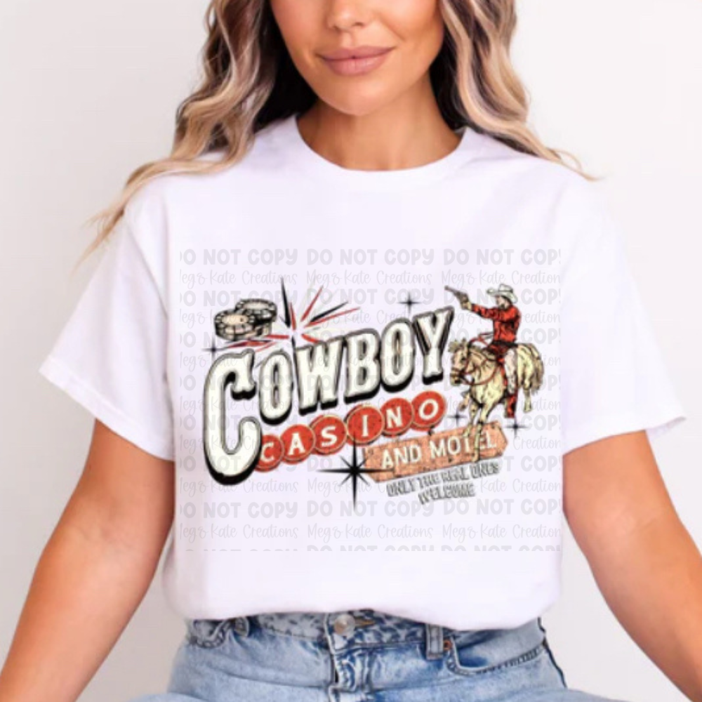 *PREORDER* Cowboy Casino Glitter Screen Print