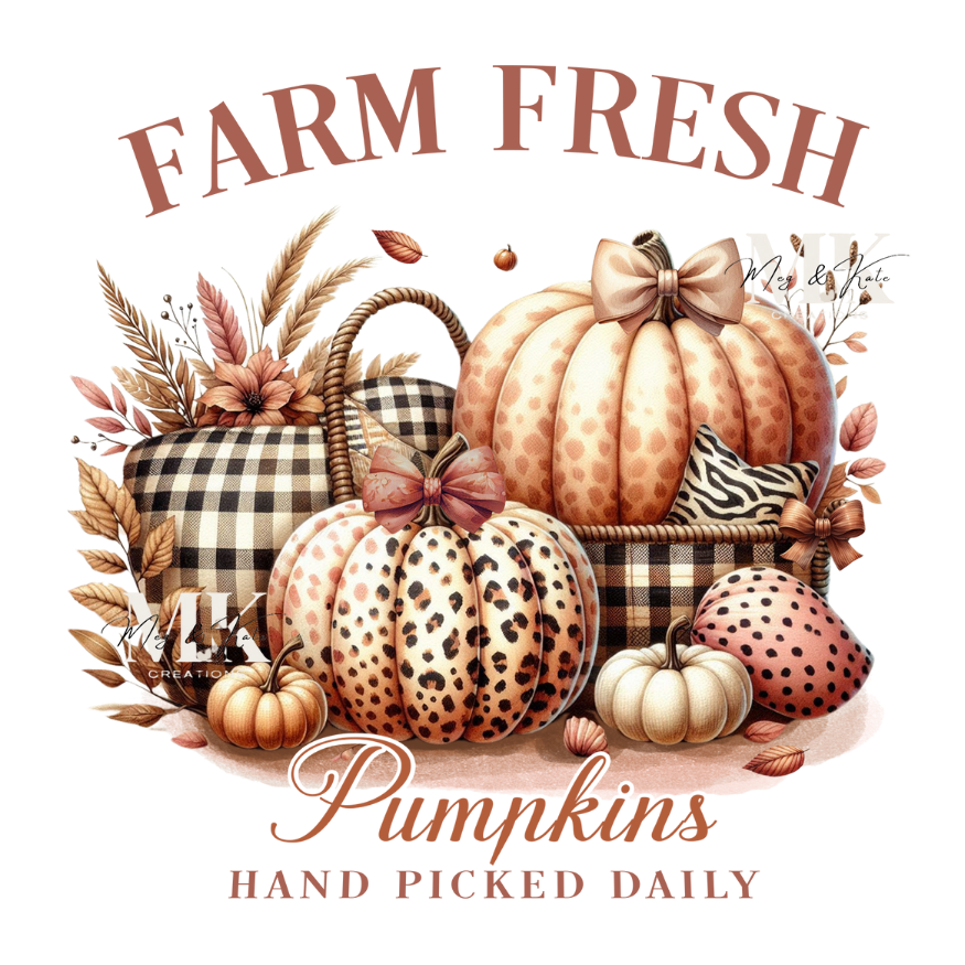 Farm Fresh Pumpkins DTF TRANSFER