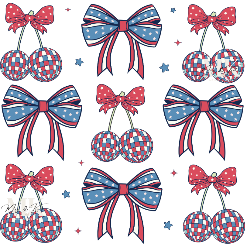 Cherries & Bows DTF TRANSFER