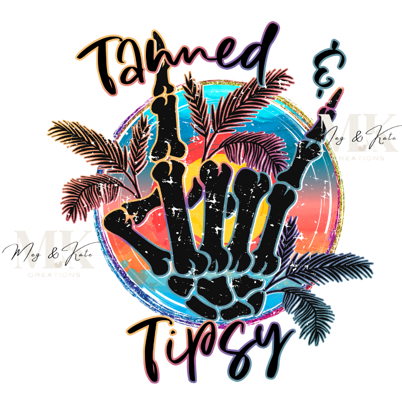 Tanned & Tipsy DTF TRANSFER