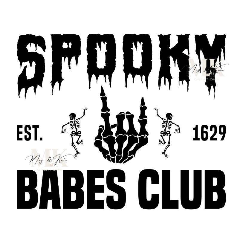Spooky Babes Club DTF TRANSFER