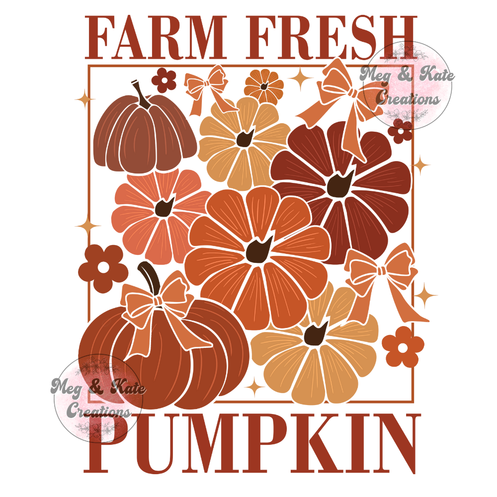 Farm Fresh Pumpkin DTF TRANSFER