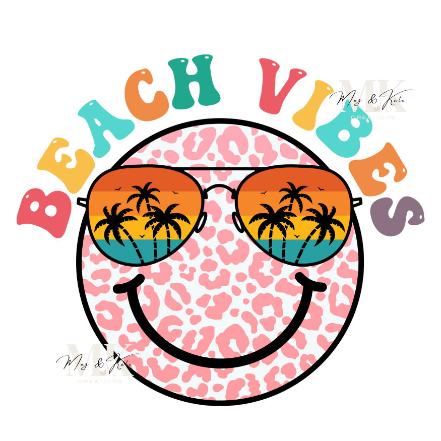 Beach Vibes Face DTF TRANSFER