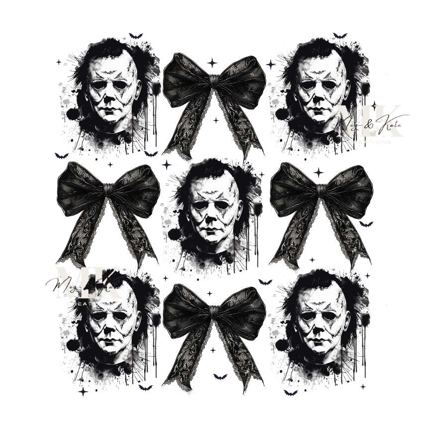Michael Myers & Bows DTF TRANSFER