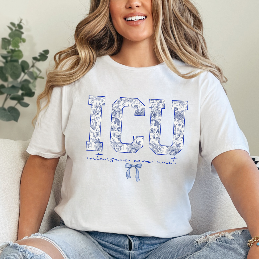 Blue Floral ICU