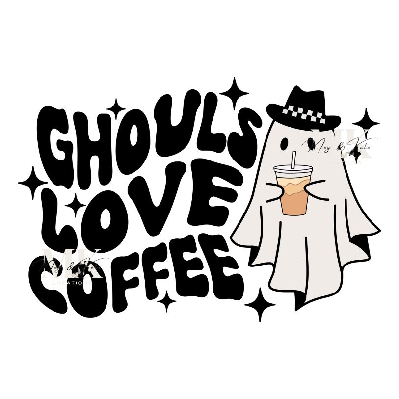 Ghouls Love Coffee DTF TRANSFER