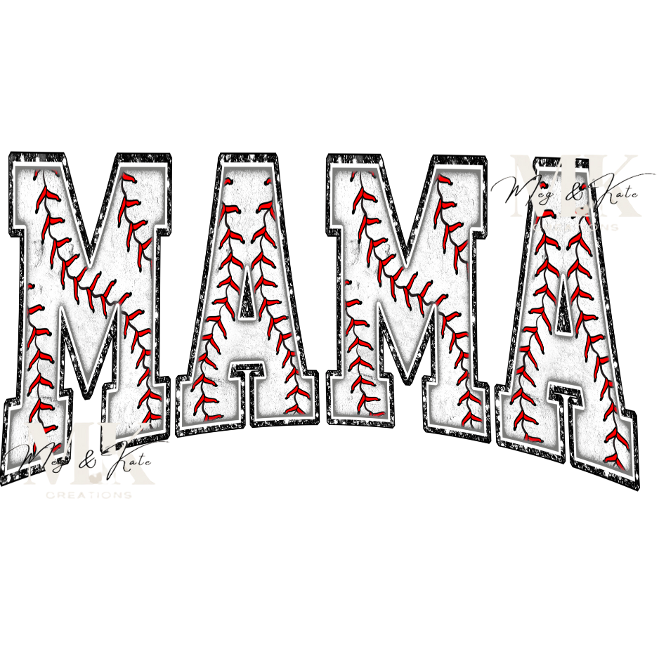 Mama Baseball DTF TRANSFER