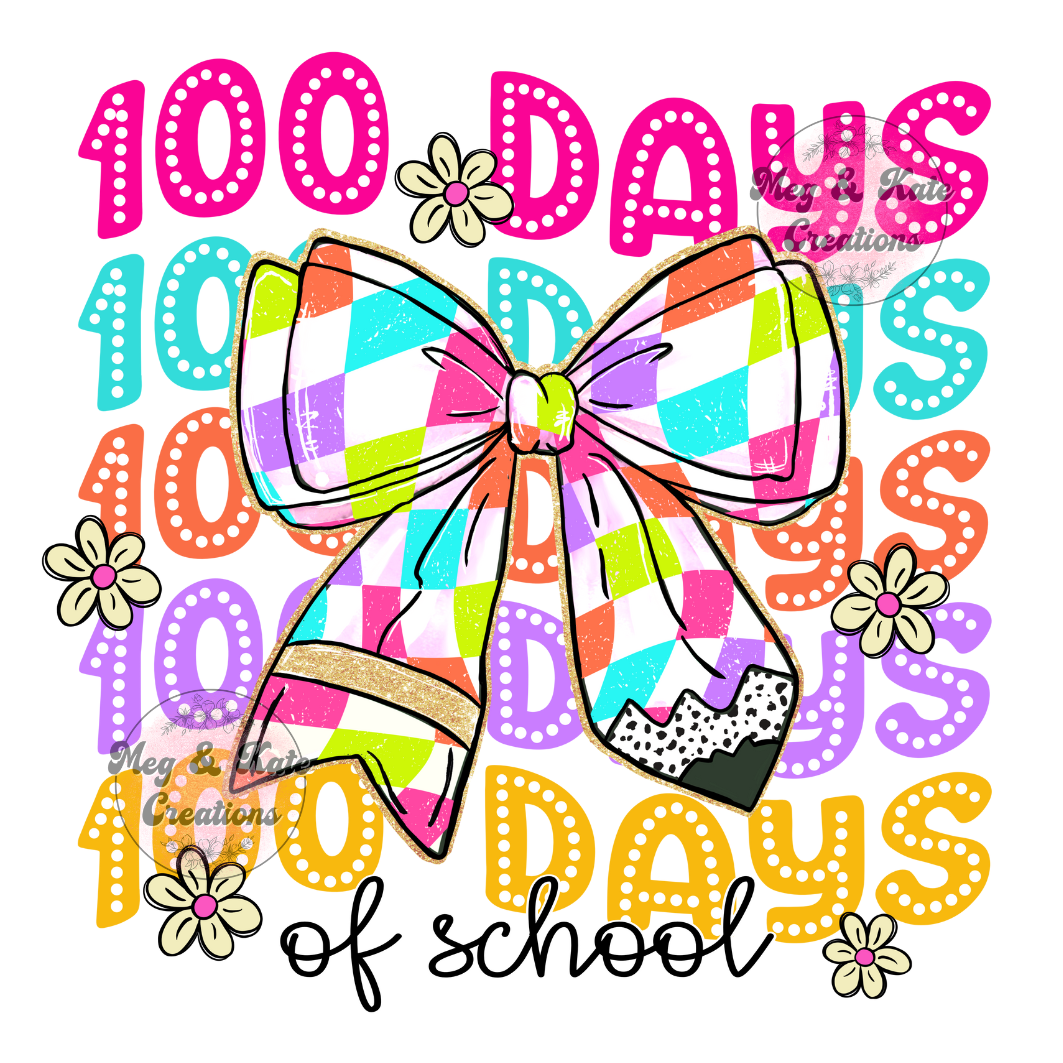 100 Days of School DTF TRANSFER