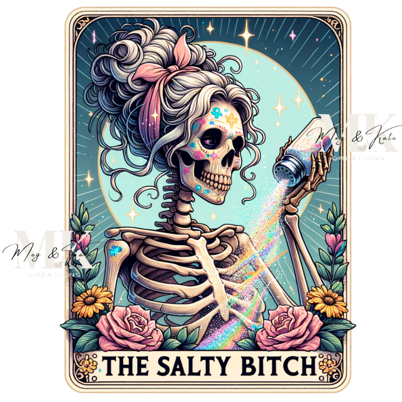 The Salty B**** Tarot Card DTF TRANSFER