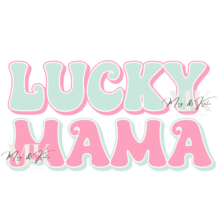 Lucky Mama Pastel DTF TRANSFER