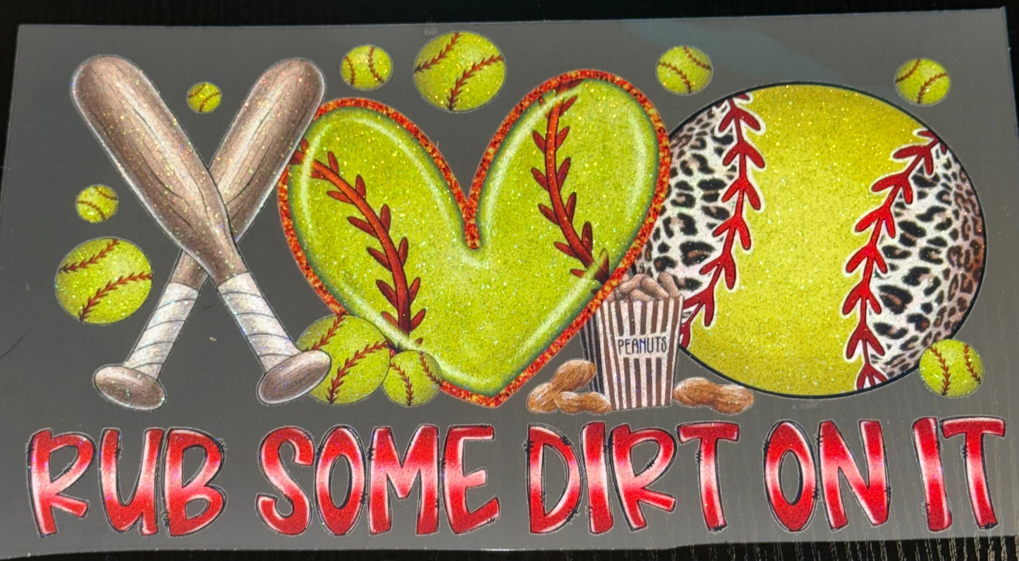 Rub Some Dirt On It Glitter Screen Print