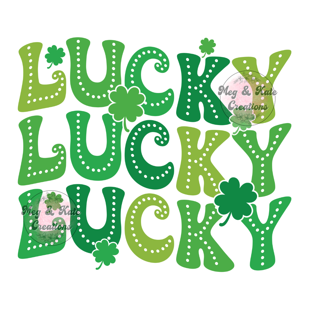 Lucky Stacked DTF TRANSFER