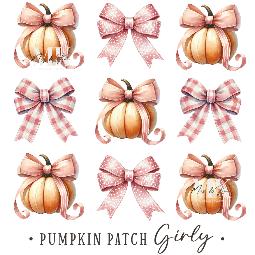 Pumpkin Patch Girly DTF Transfer