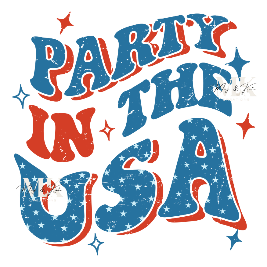 Party in the USA DTF TRANSFER