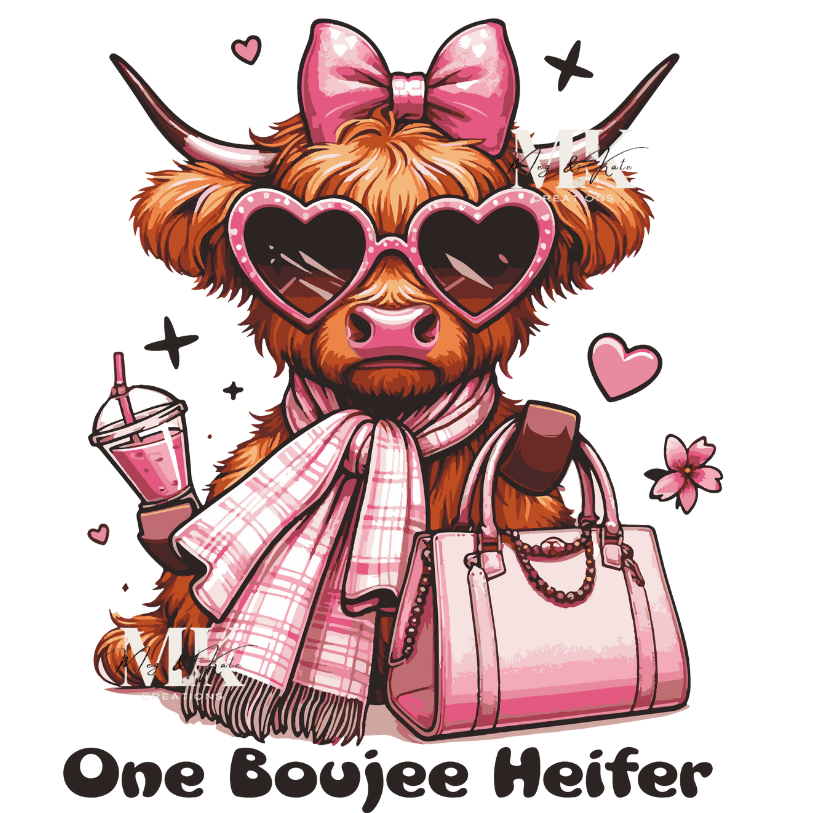 One Boujee Heifer DTF TRANSFER