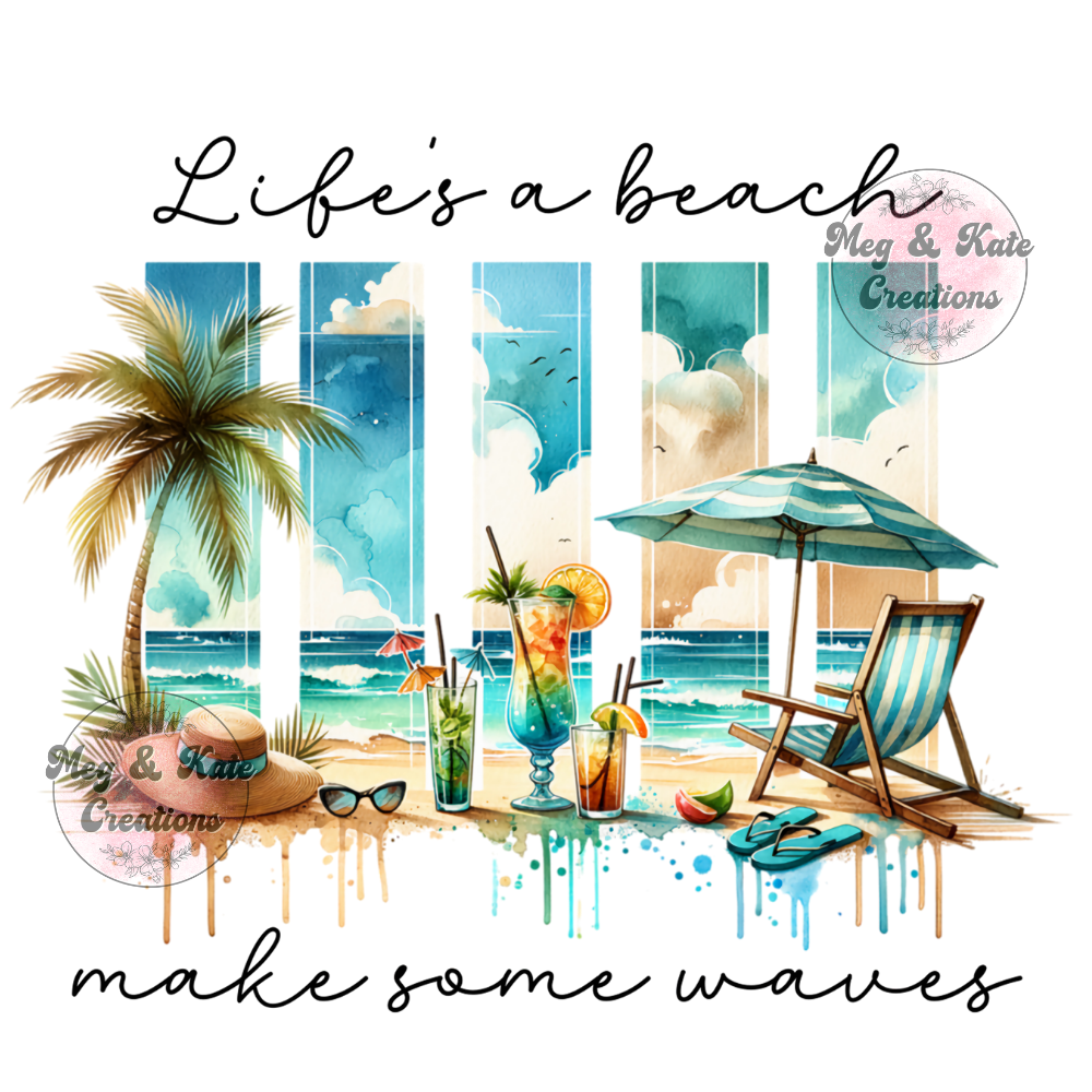 Life's a Beach DTF TRANSFER