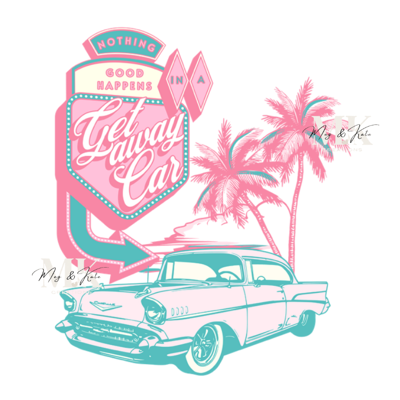 Getaway Car DTF TRANSFER