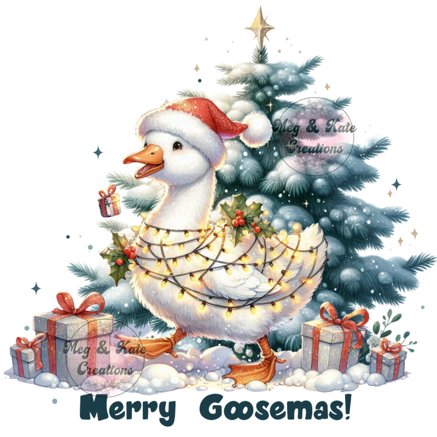 Merry Goosemas DTF TRANSFER