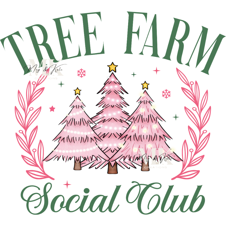 Tree Farm Christmas Club DTF Transfer