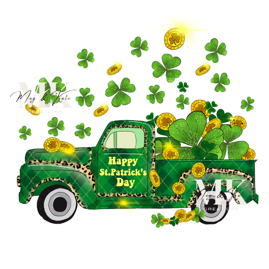 St. Patricks Day Truck DTF TRANSFER