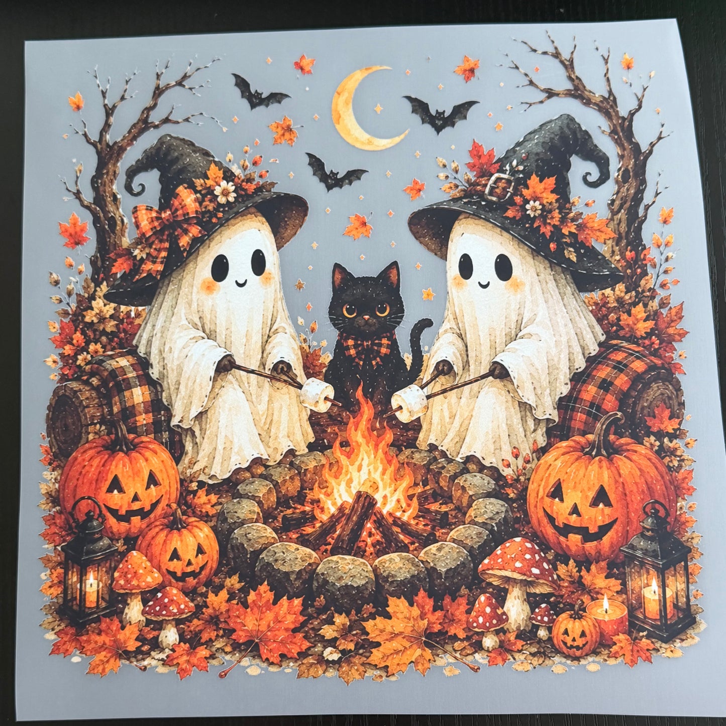 Ghosts Campfire DTF Transfer
