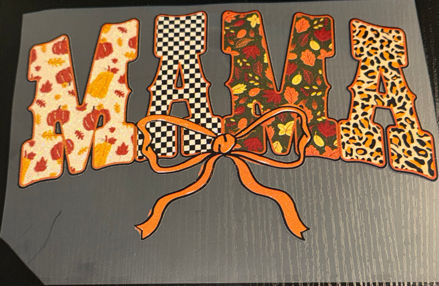 Fall Mama Glitter Screen Print