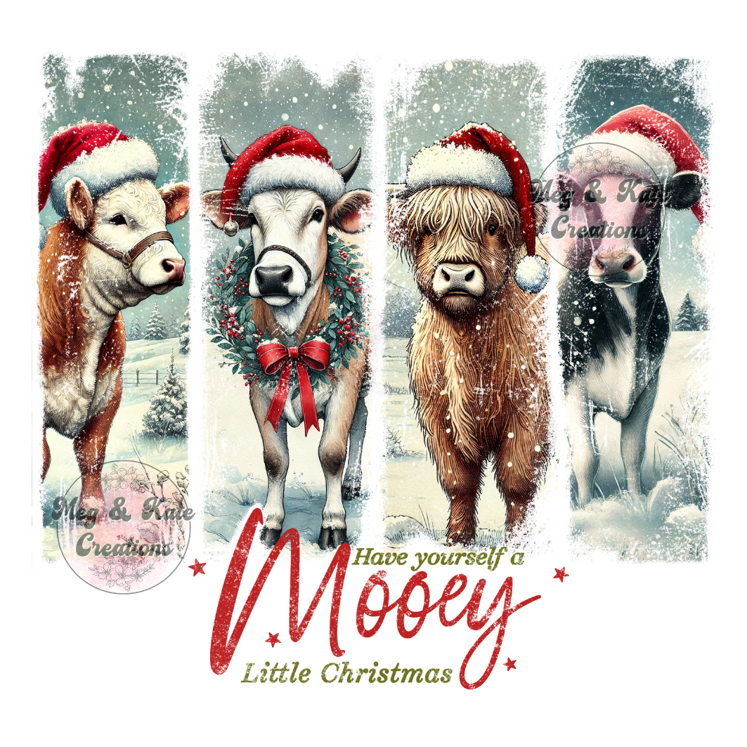 Mooey Little Christmas DTF TRANSFER