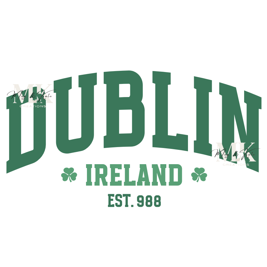 Dublin Ireland DTF TRANSFER