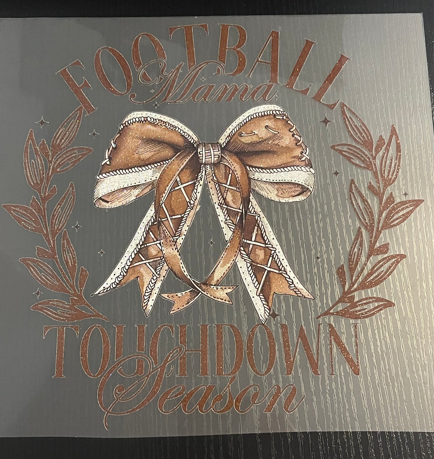 Football Mama Glitter Screen Print