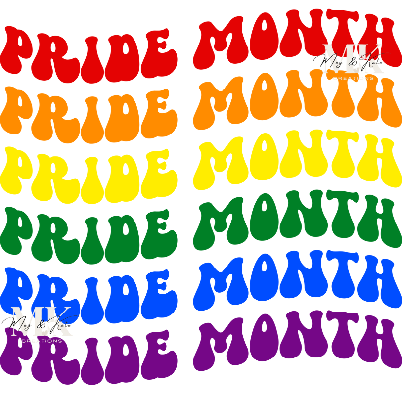 Pride Month DTF TRANSFER
