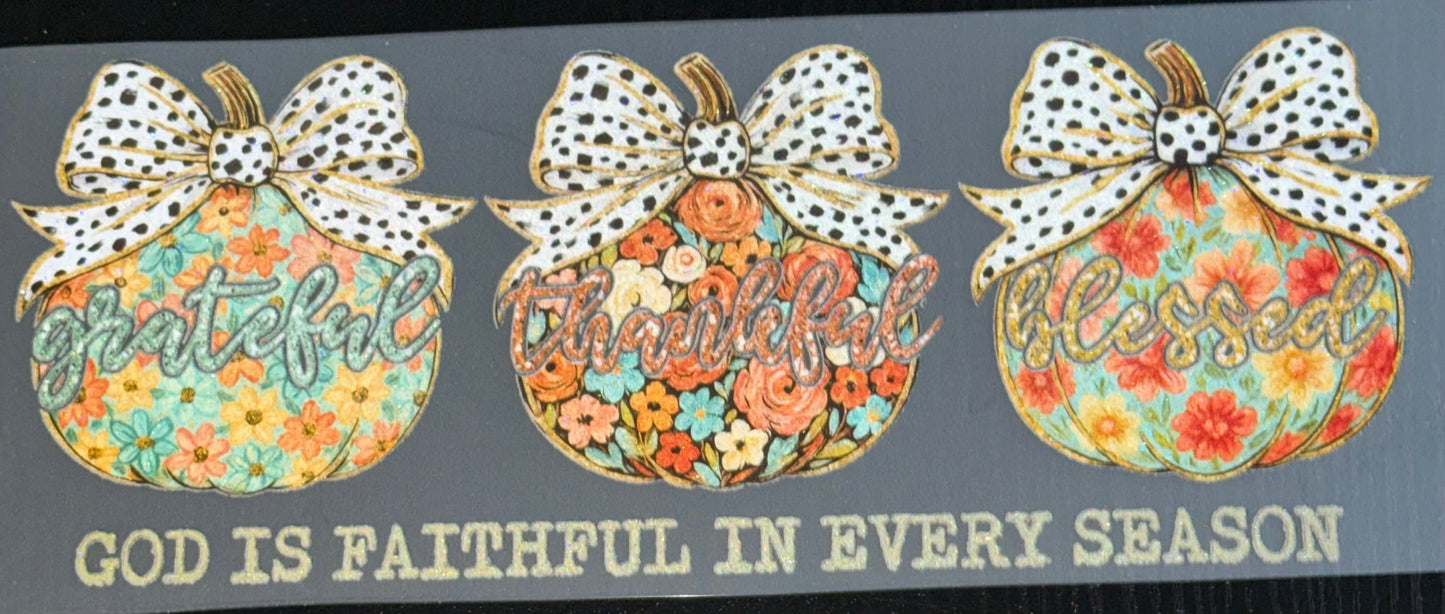 God is Faithful Glitter Screen Print