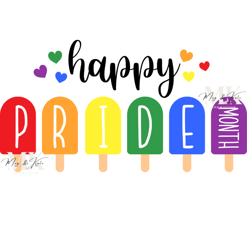 Happy Pride Month DTF TRANSFER