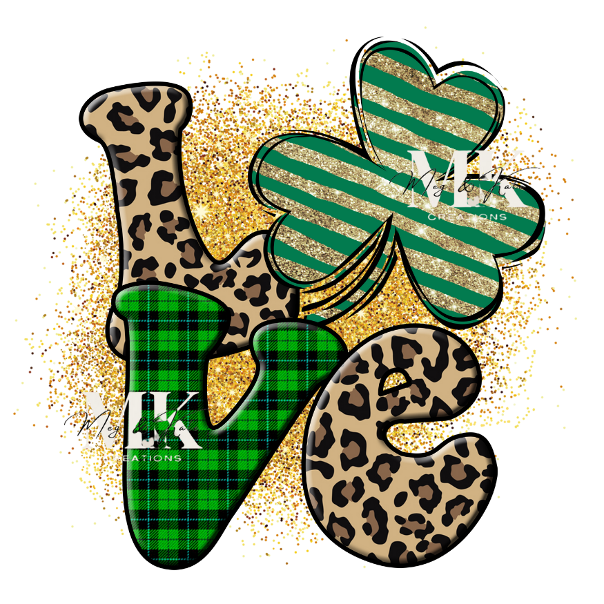 St. Patricks Day Love DTF TRANSFER
