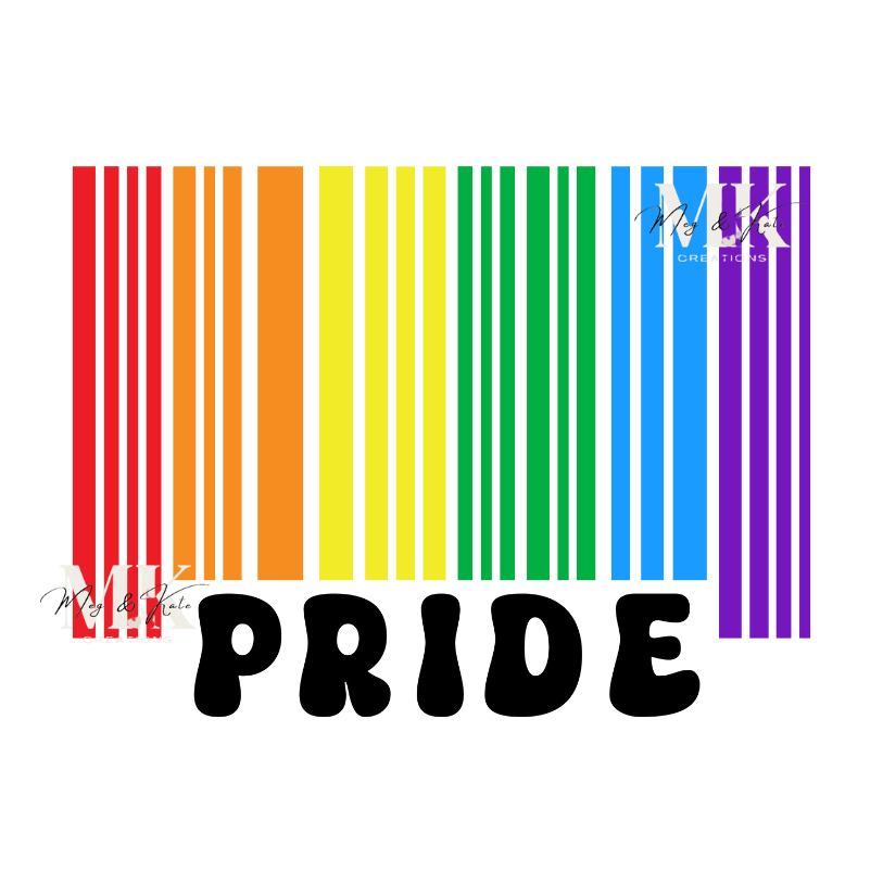 Pride Barcode DTF TRANSFER