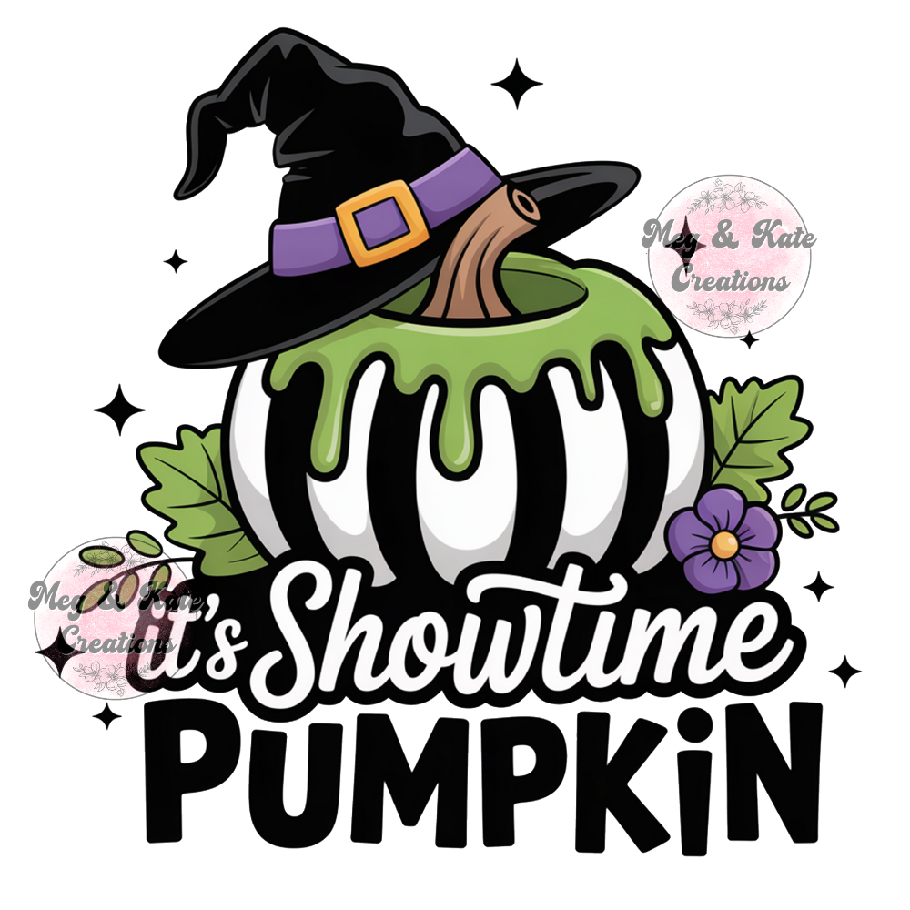 It's Showtime Pumpkin DTF TRANSFER