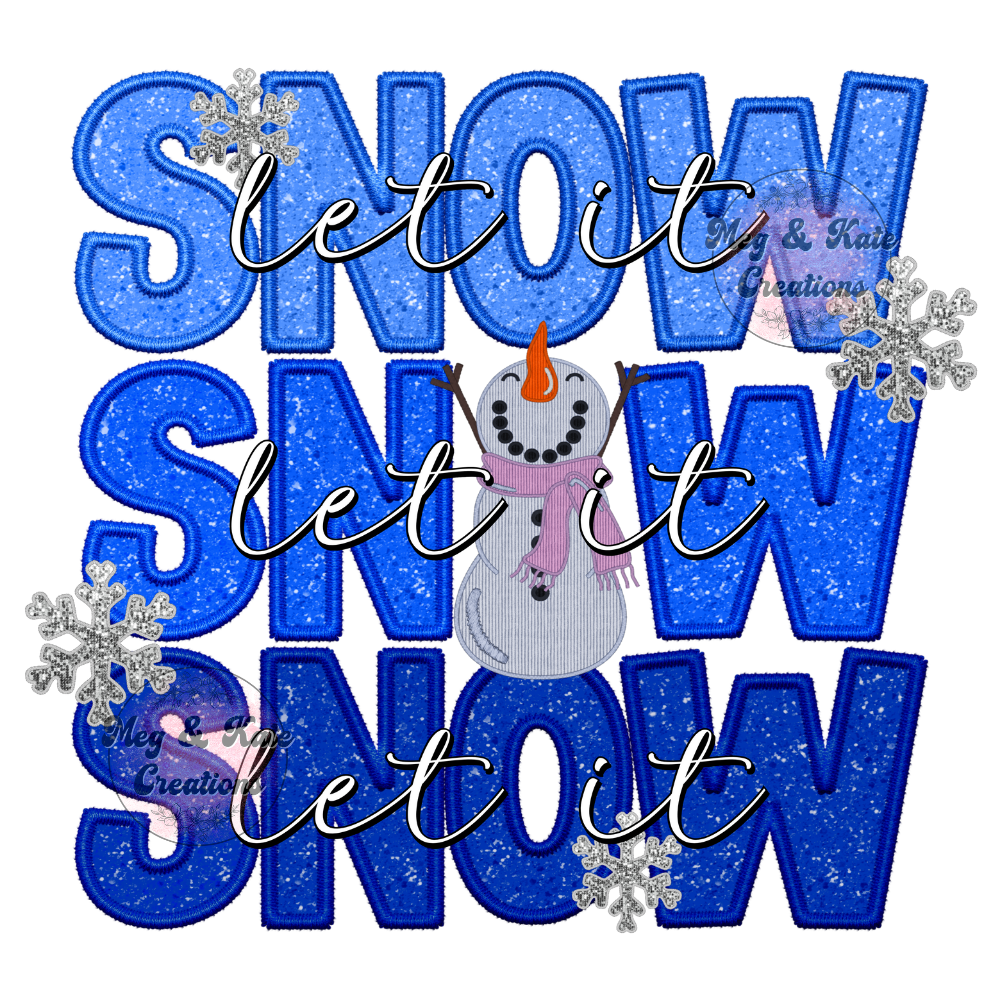 Let it Snow DTF TRANSFER