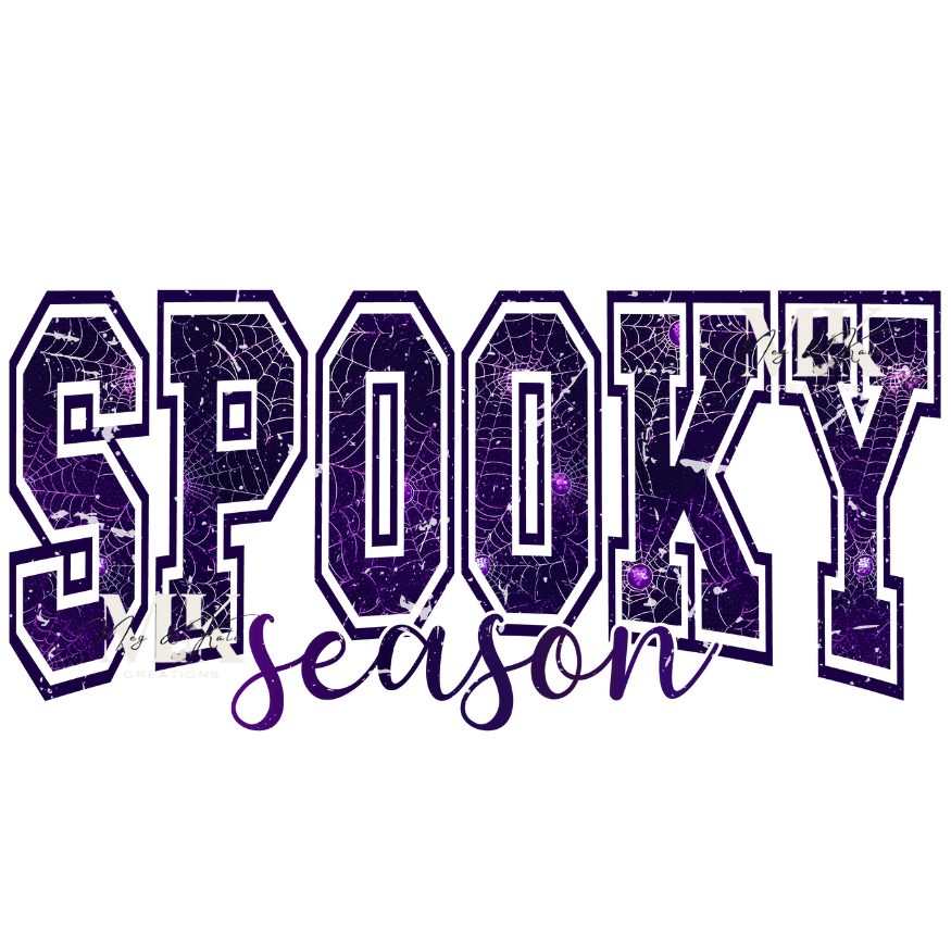 Purple Spooky Season DTF TRANSFER