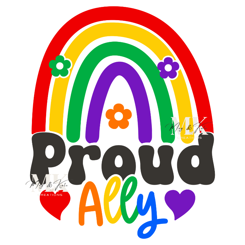 Proud Ally Rainbow DTF TRANSFER
