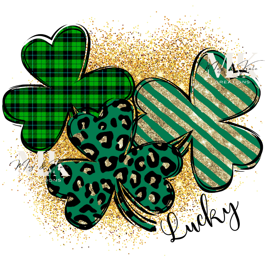 Lucky Clovers DTF TRANSFER