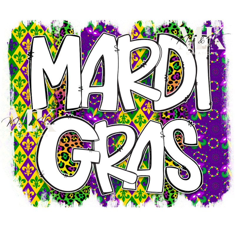 Mardi Gras #3 DTF TRANSFER