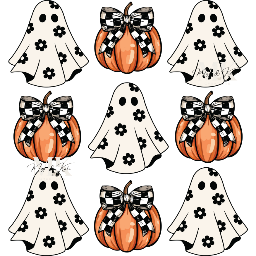 Pumpkins & Ghosts DTF TRANSFER