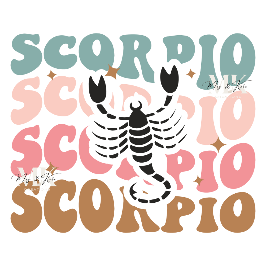 Scorpio Retro DTF TRANSFER