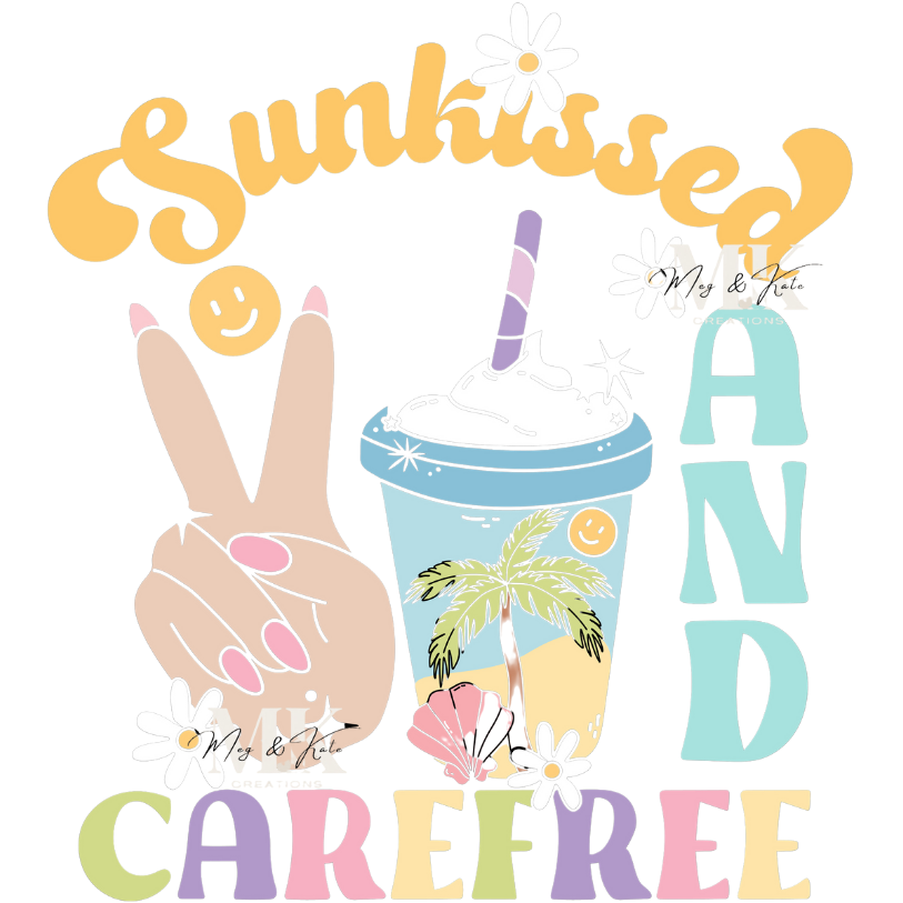 Sunkissed and Carefree DTF TRANSFER