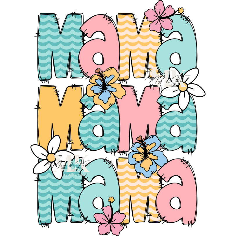 Pastel Mama DTF TRANSFER