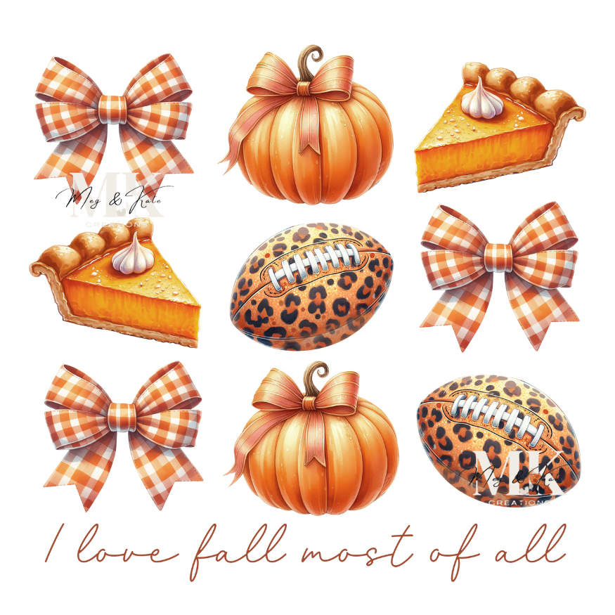 Love Fall Most of All DTF Transfer