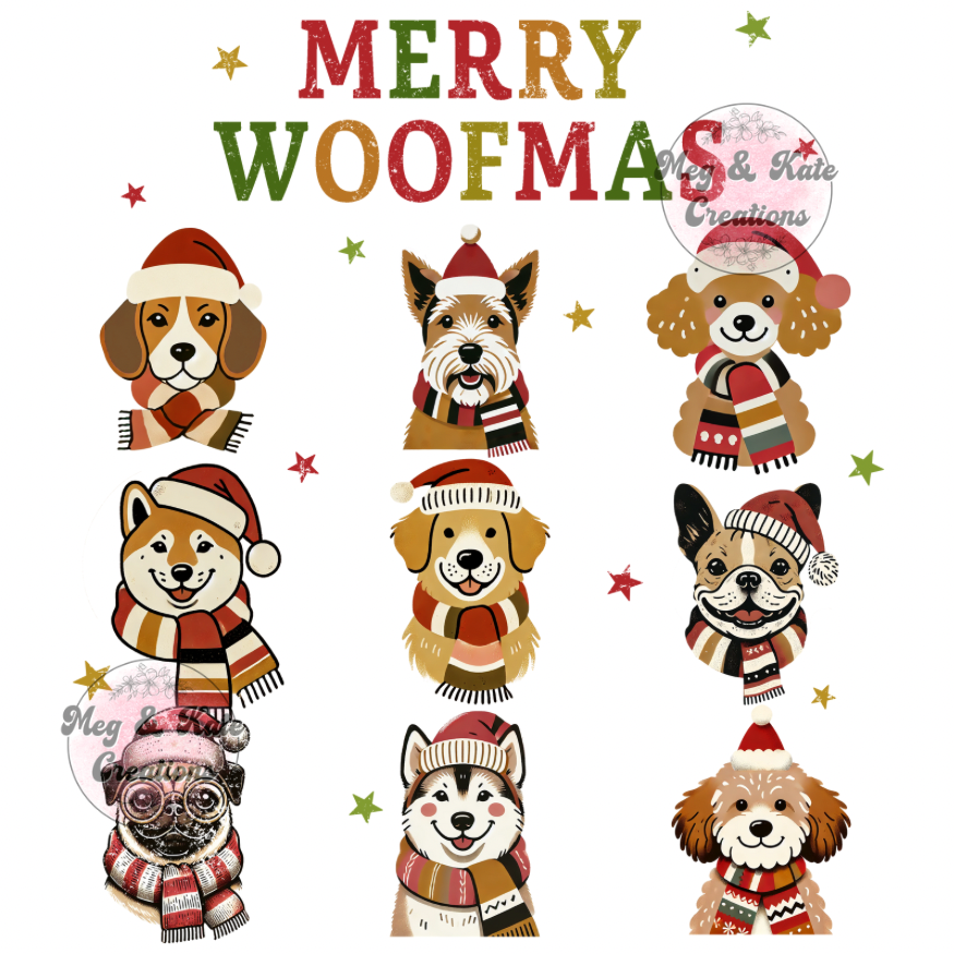 Merry Woofmas DTF TRANSFER