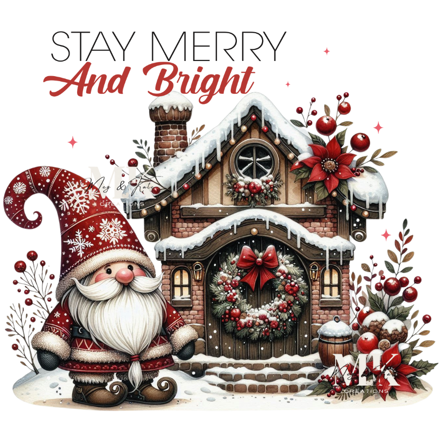 Stay Merry and Bright DTF Transfer