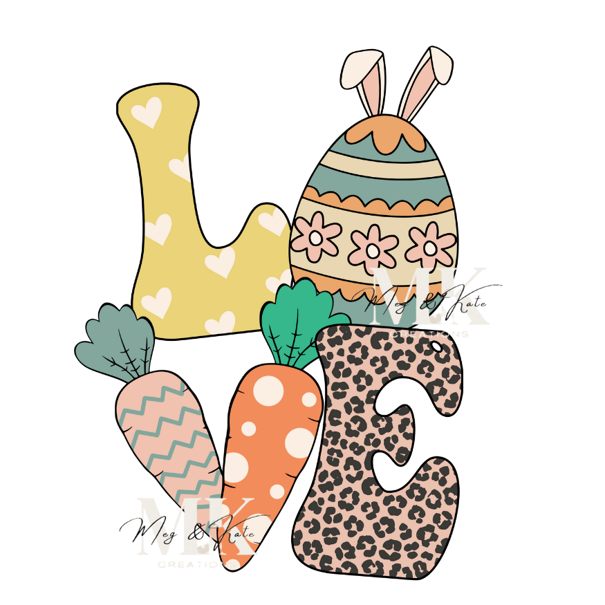 Easter Love DTF TRANSFER