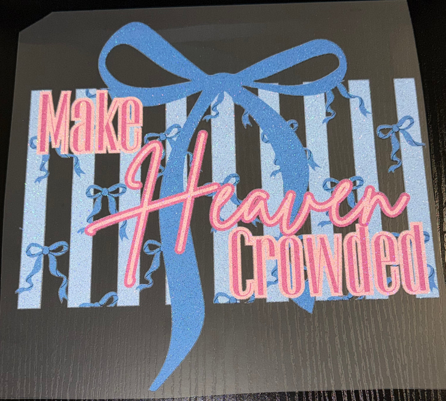 Make Heaven Crowded Glitter Screen Print