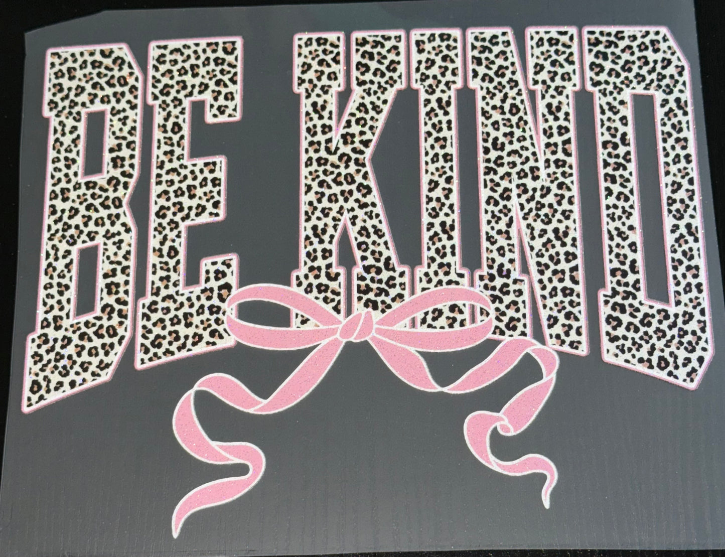 Be Kind Glitter Screen Print